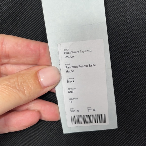 NWOT KOTN Black Jeans Straight Leg High Rise - Picture 2 of 11